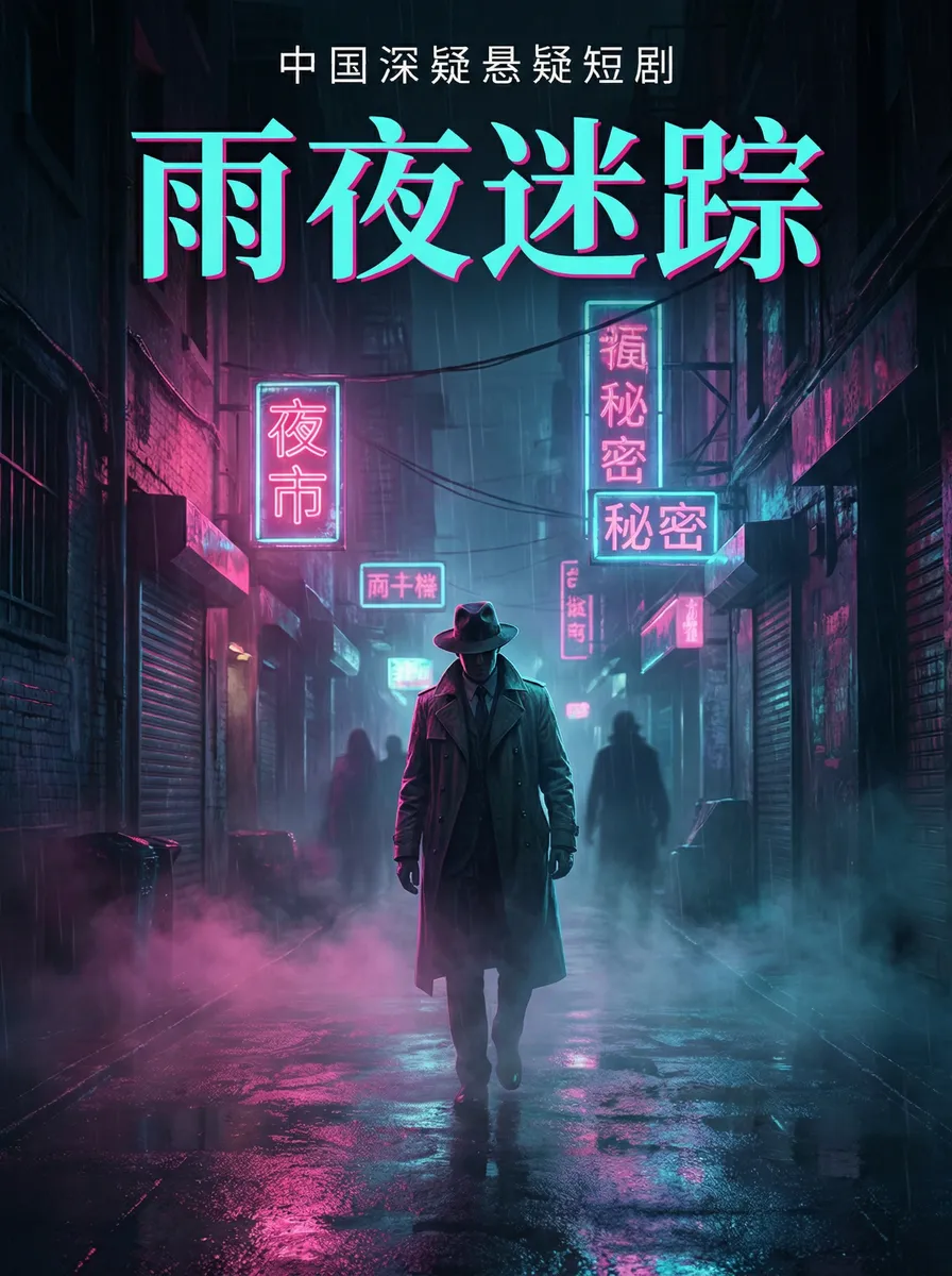 白丝涩图 悬疑追踪短剧 - 雨夜迷踪海报